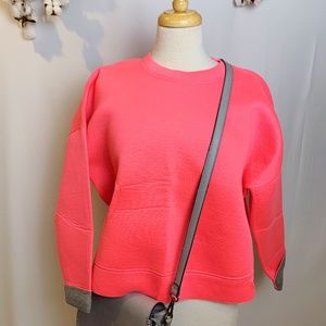 Fluorescent pink sweatshirt